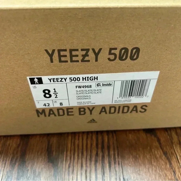 Yeezy 500 High Slate Adidas Men’s Size 8.5 FW4968 Sneakers Shoes main image 7